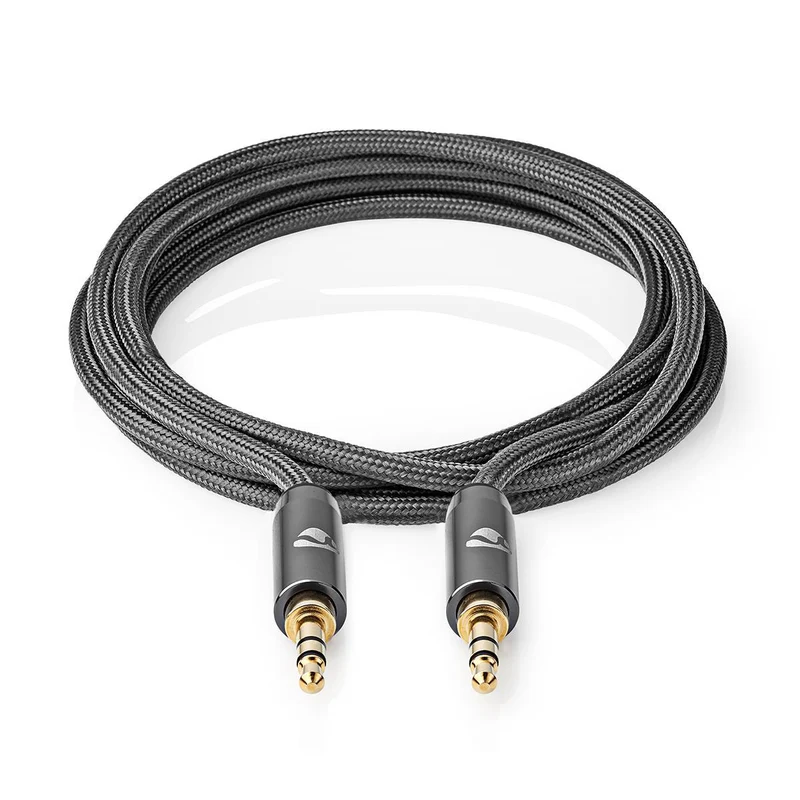 Stereo-Audiokabel 3,5 mm Male - 3,5 mm Male - Verguld