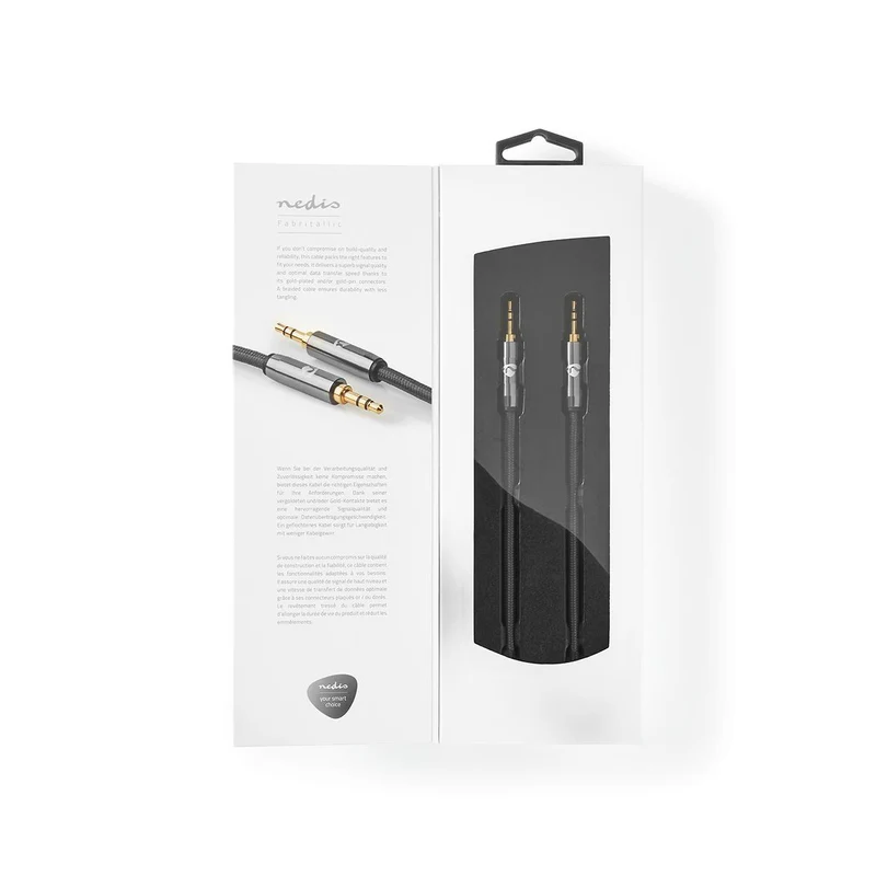 Stereo-Audiokabel 3,5 mm Male - 3,5 mm Male - Verguld