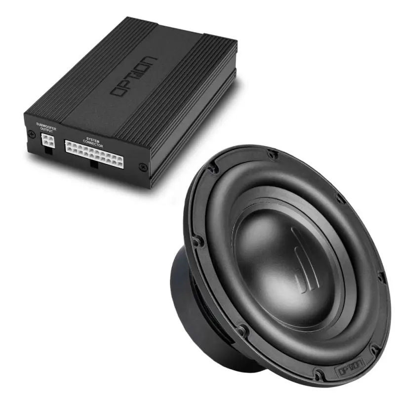 OPTION SET-143 – Système audio pour Seat Leon 5F (Beats avec fibre optique) – Amplificateur DSP + Kit de remplacement Subwoofer – Plug & Play