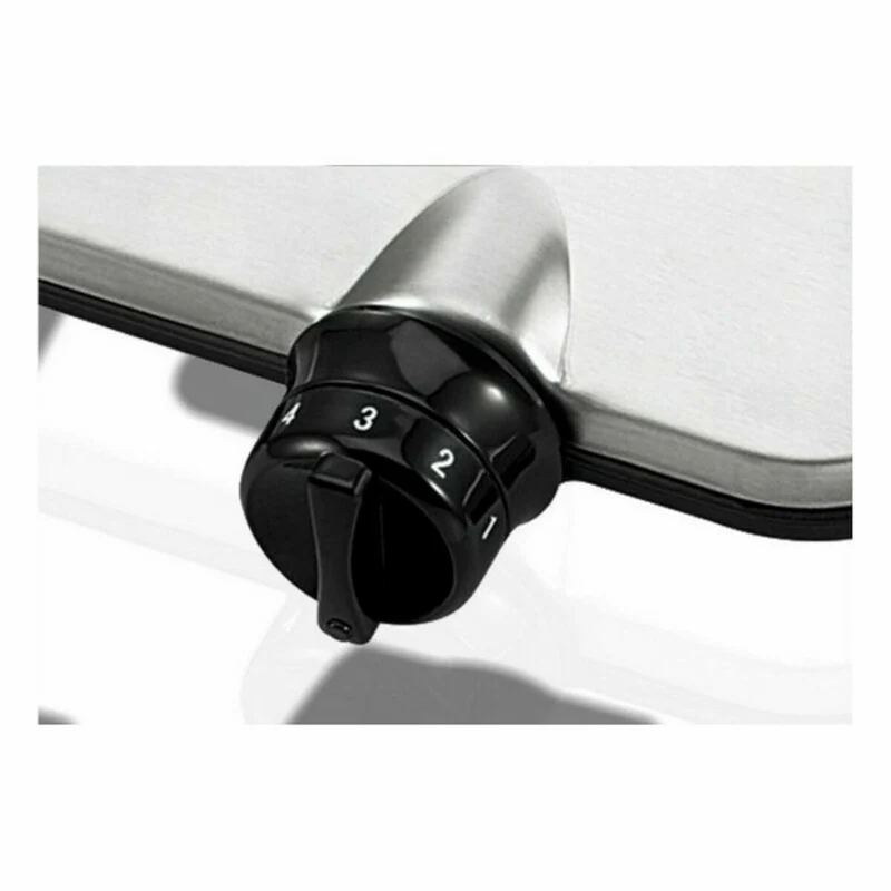 Plaque Électrique Haeger HP-01S.014A Inox 1 Cuisinière Noir Argent 1500W