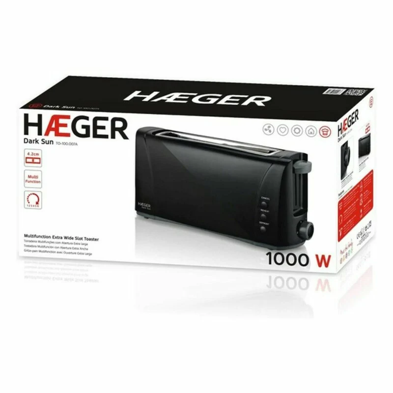 Grille-pain Haeger TO-100.007A 1000 W noir