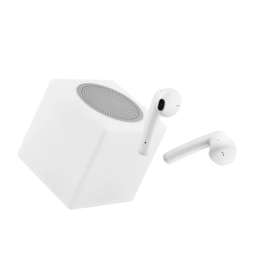 Combo écouteurs sans fil TWS & enceinte LUMI 2 blanc