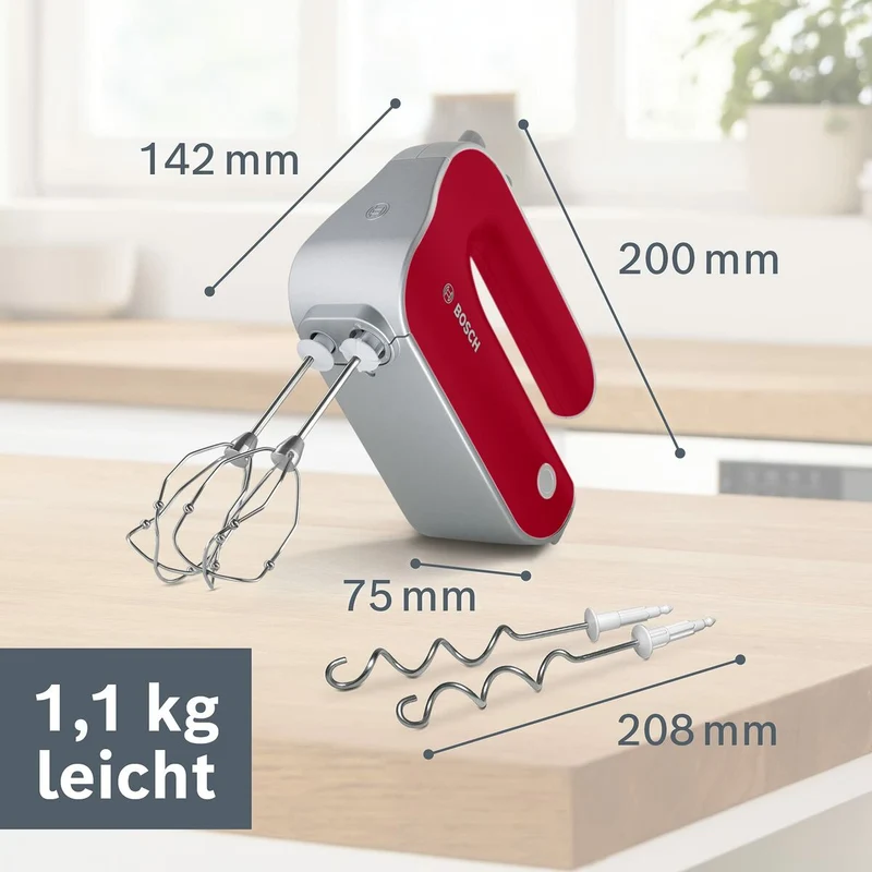 Mixeur/Pâtissier BOSCH MFQ40303 Rouge 500 W 500W
