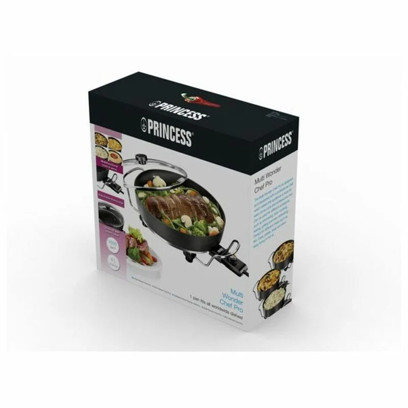 Poêle électrique Princess 162367 5,4 L 1800W Noir