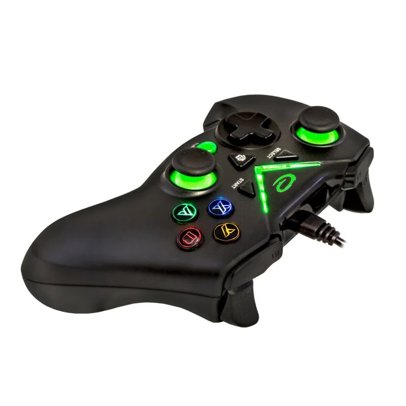Contrôle de jeu Esperanza Pirate EGG114K USB 2.0 Noir Vert Microsoft Xbox One PC Xbox Series X Xbox Series S
