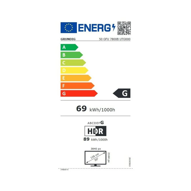 Téléviseur intelligent Grundig Vision 7 50" 4K Ultra HD LED WIFI 4K Ultra HD 50" LED