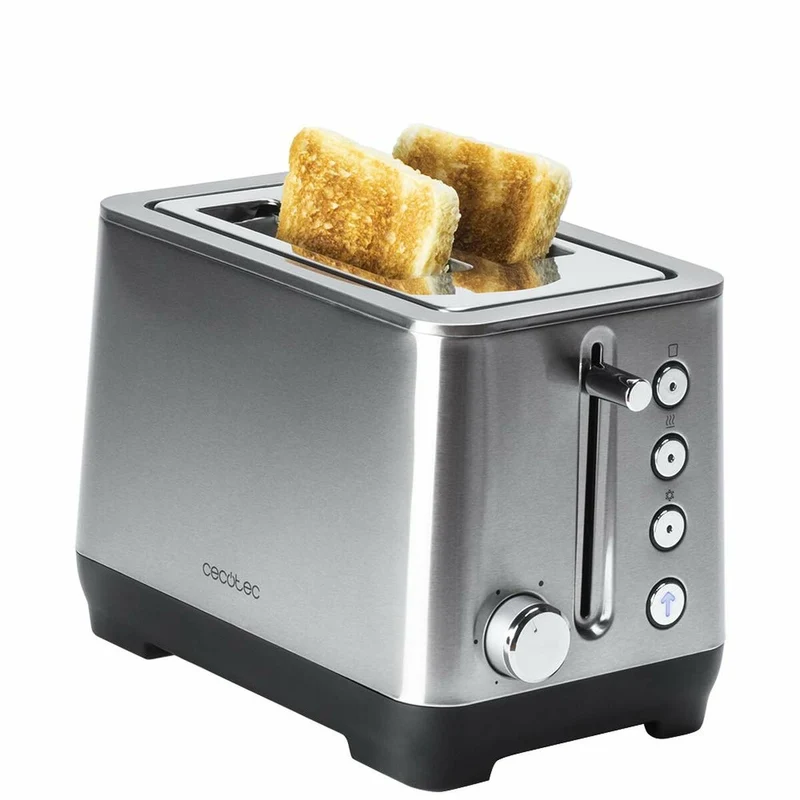 Grille-pain Cecotec BigToast 3084 Acier inoxydable 1000 W Double fente