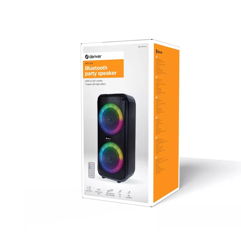 Haut-parleurs Bluetooth portables Denver Electronics