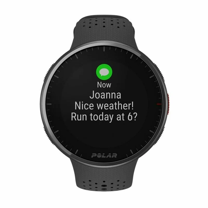 Montre intelligente polaire noir 1,2"