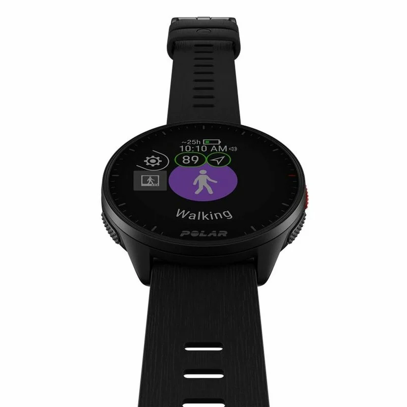 Montre intelligente avec podomètre Polar Noir 1,2" Ø 45 mm