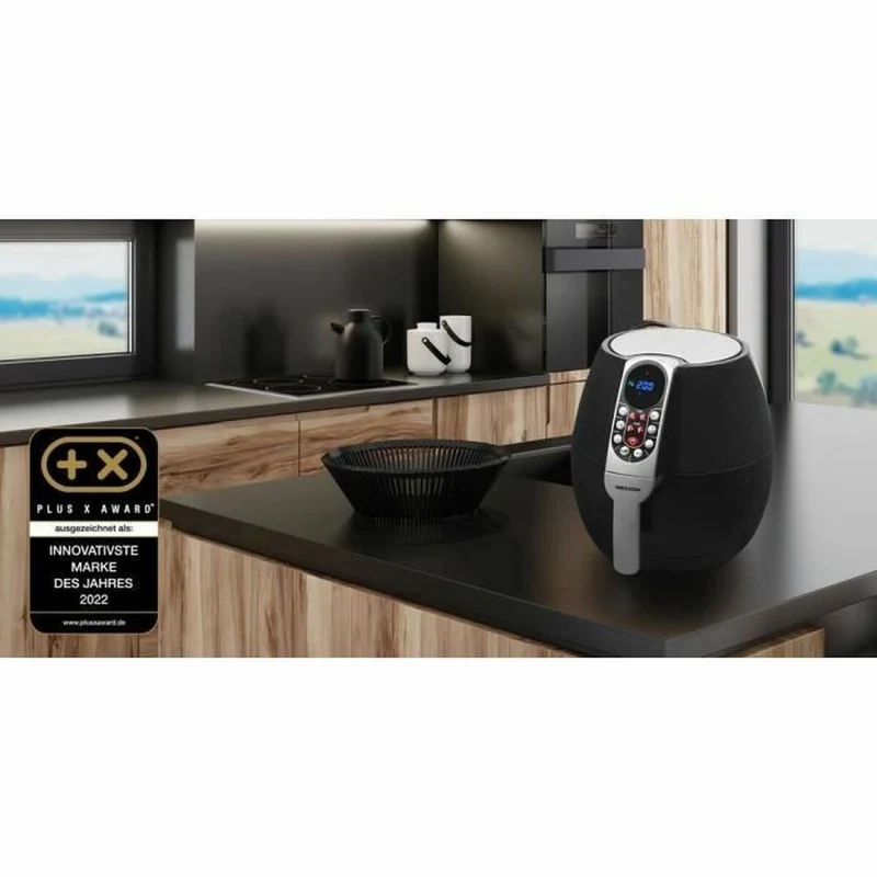 Friteuse à air Medion 1500 W 2,8 L Noir/Argent