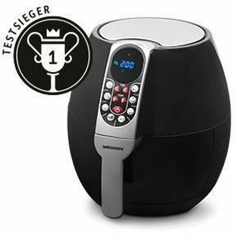 Friteuse à air Medion 1500 W 2,8 L Noir/Argent