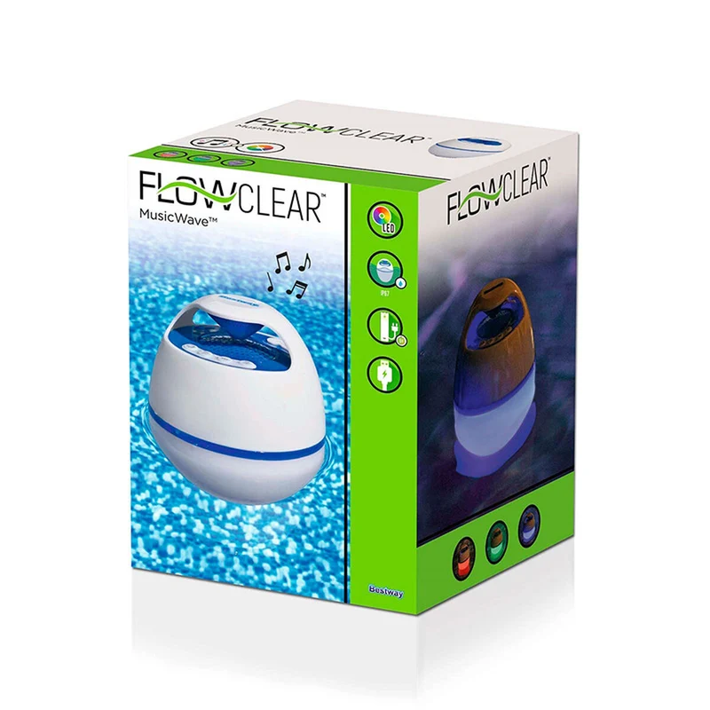Enceinte flottante sans fil avec LED Bestway Blanc 6 W