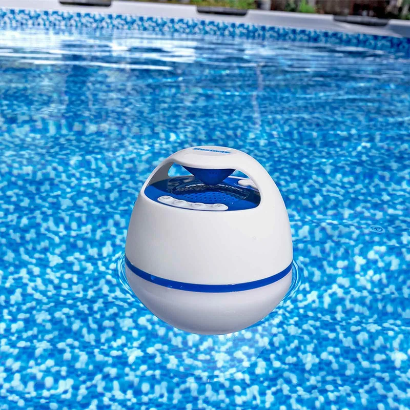 Enceinte flottante sans fil avec LED Bestway Blanc 6 W