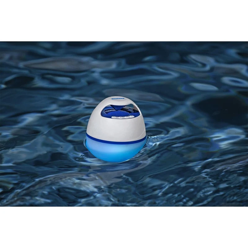 Enceinte flottante sans fil avec LED Bestway Blanc 6 W