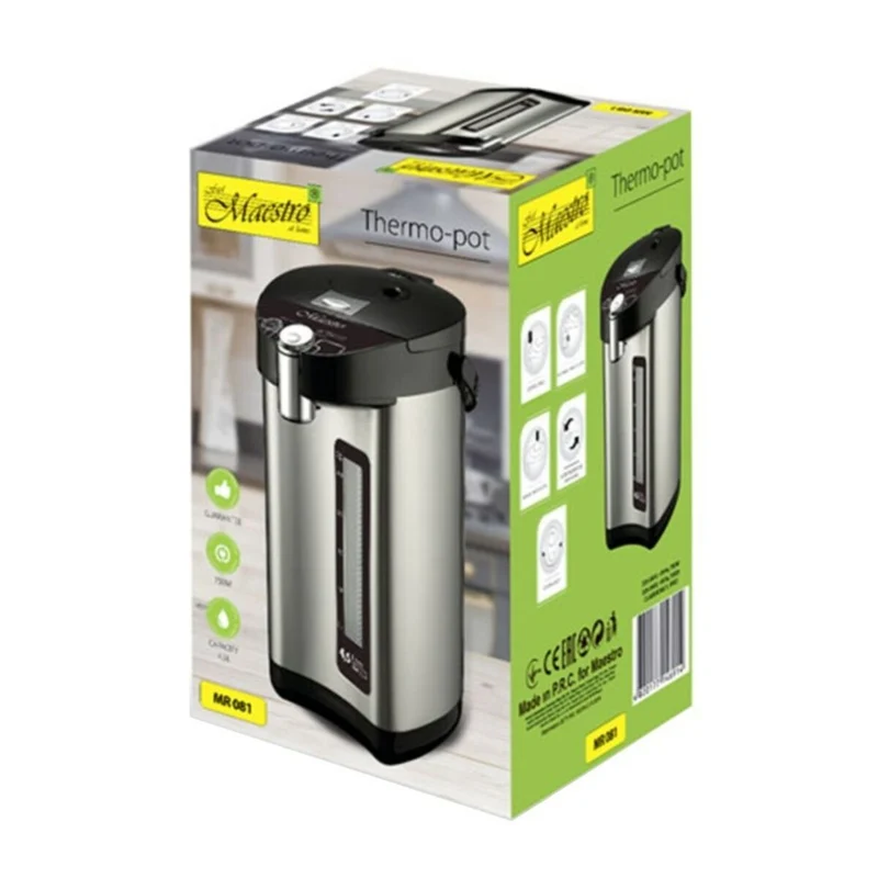Bouilloire Feel Maestro MR-081 Argent Acier inoxydable 750 W 4,5 L