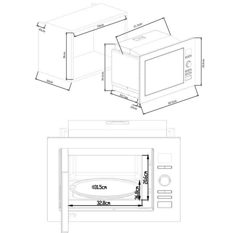 Micro-ondes avec Grill Continental Edison CEMO25GINE 25 L 900 W
