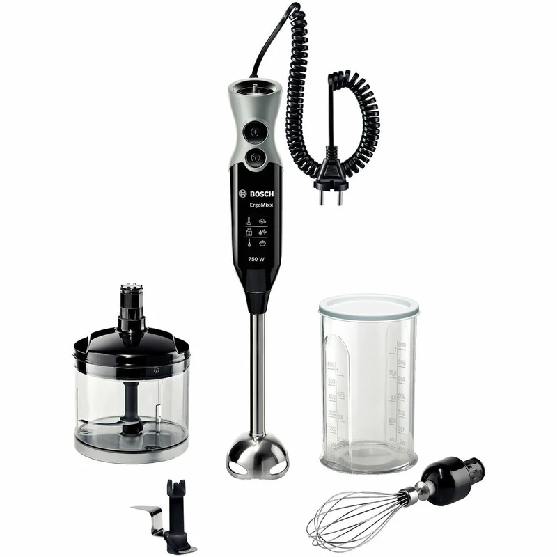 Mixeur plongeant BOSCH MSM67170 Noir Argent 750 W