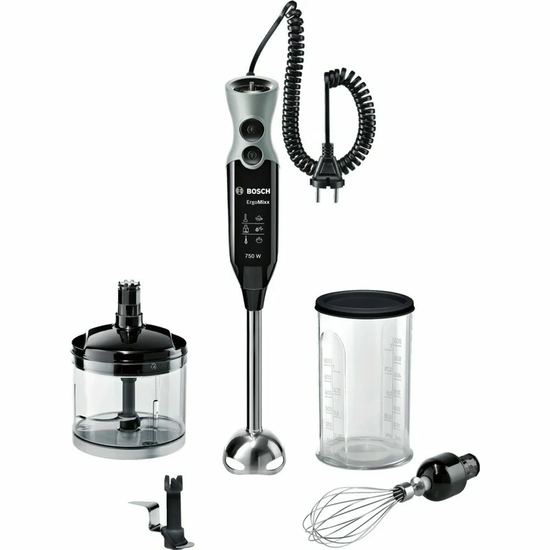 Mixeur plongeant BOSCH MSM67170 Noir Argent 750 W