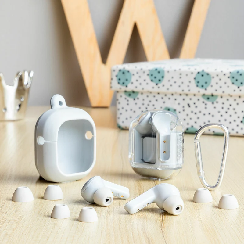 Écouteurs sans fil avec étui de chargement gris InnovaGoods