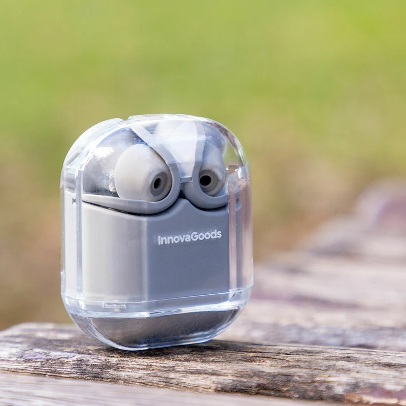 Écouteurs sans fil avec étui de chargement gris InnovaGoods