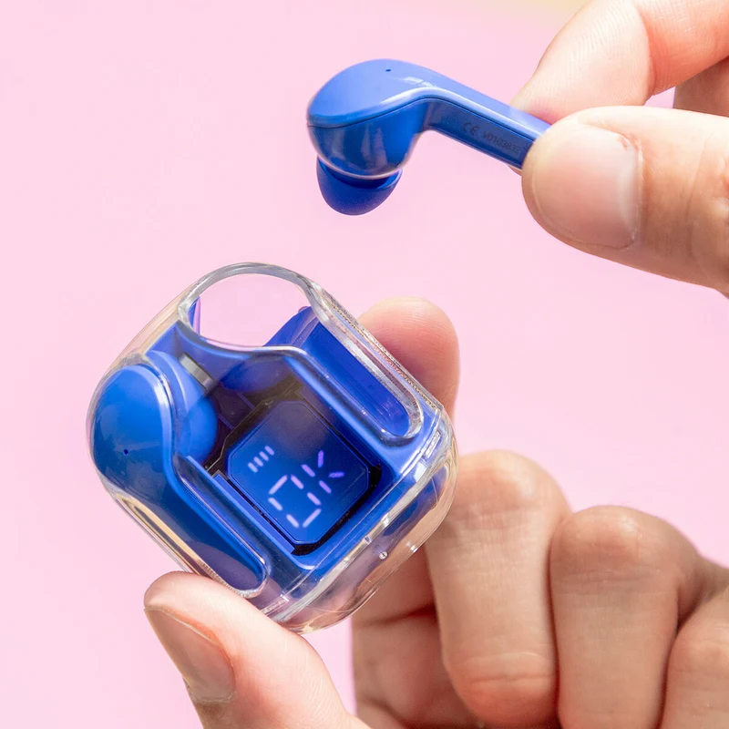 Écouteurs sans fil avec étui de chargement bleu InnovaGoods