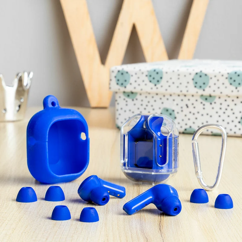 Écouteurs sans fil avec étui de chargement bleu InnovaGoods