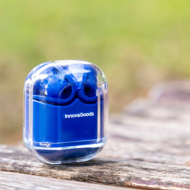 Écouteurs sans fil avec étui de chargement bleu InnovaGoods