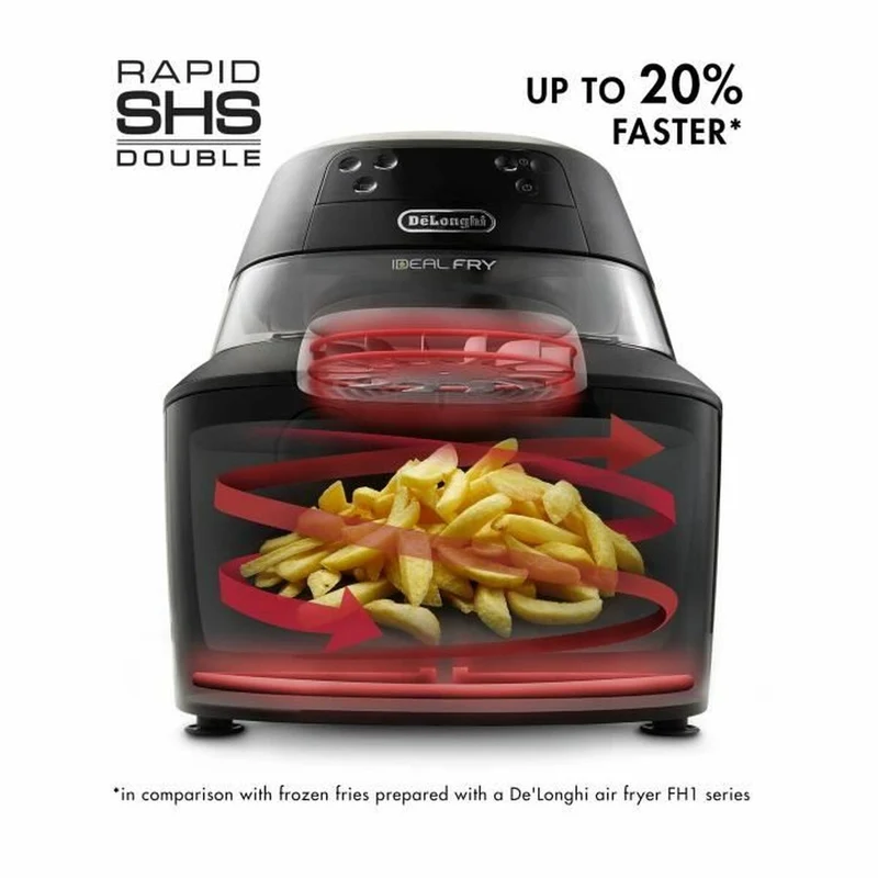 Friteuse à air DeLonghi 1400 W Noir 1 L