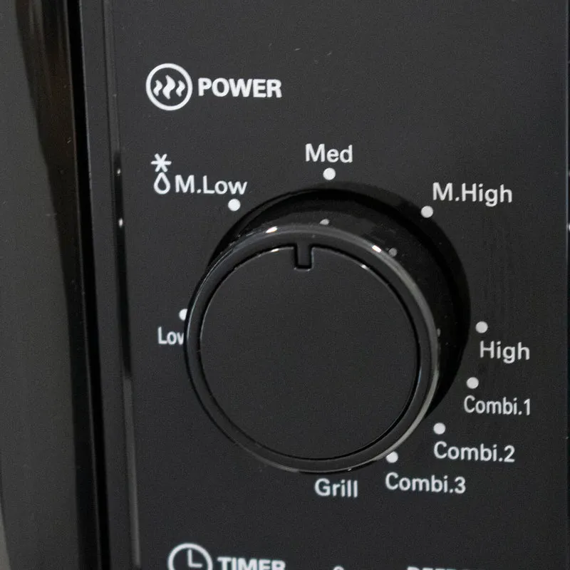 Micro-ondes avec Grill TM Electron Noir 700 W 20 L