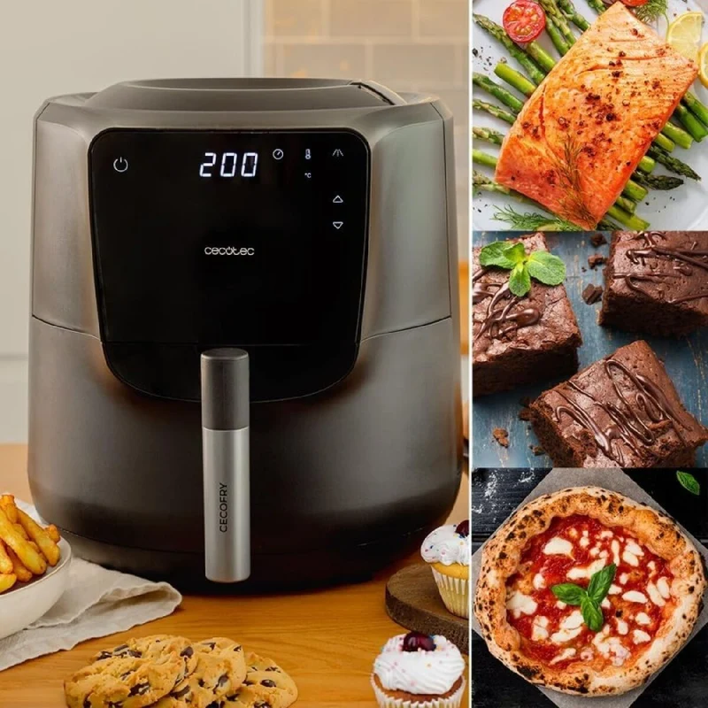 Friteuse à air Cecotec Cecofry Rain 1500 W 1550 W 5,5 L Noir