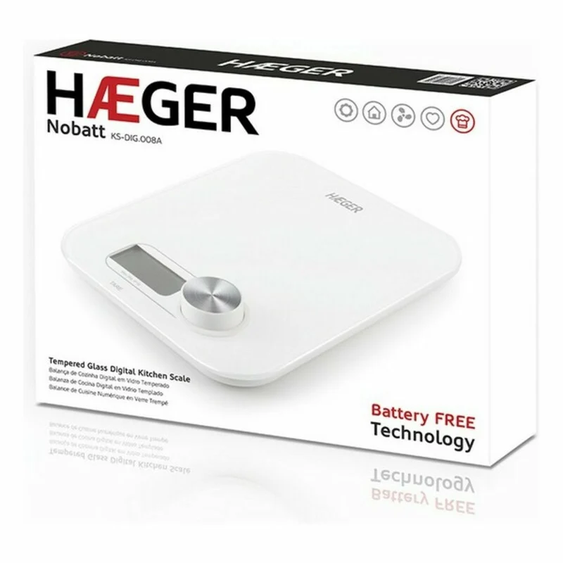 Balance de cuisine numérique Haeger KS-DIG.008A 5 kg blanc