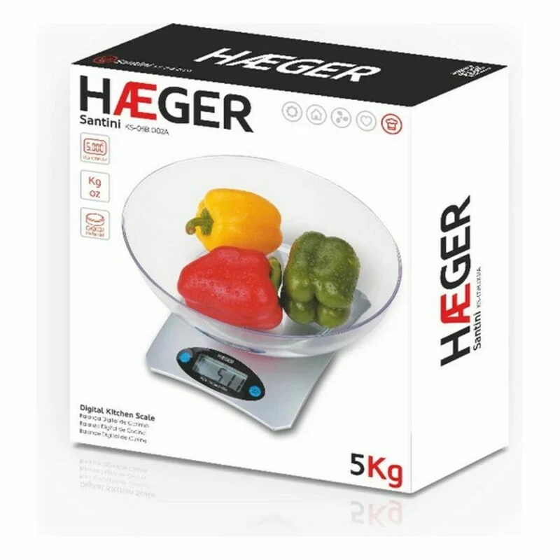 Balance de cuisine numérique Haeger KS-05B.002B 5 kg noir