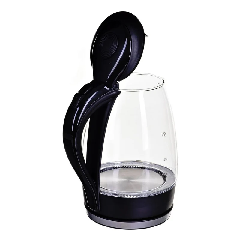 Bouilloire Esperanza Noir Verre Plastique 2200 W 1,7 L