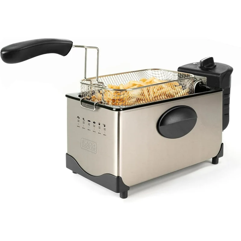 Friteuse à air Black & Decker ES9730040B 2100 W 3 L Gris