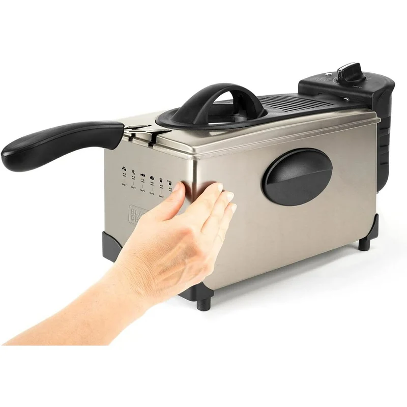 Friteuse à air Black & Decker ES9730040B 2100 W 3 L Gris