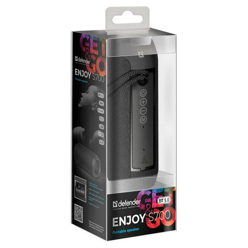 Haut-parleurs Bluetooth Defender 65701 Noir 10 W