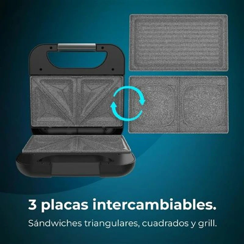 Machine à sandwich Cecotec Rock'nToast Combo 800 W