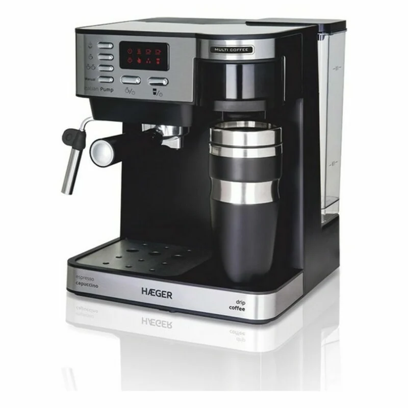 Machine à café manuelle express Haeger CM-145.008A multicolore 1,2 L