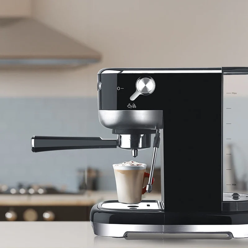 Machine à café manuelle Express EDM 07707 Noir 2 tasses 1,3 L