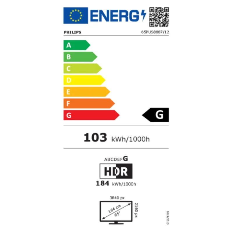 Téléviseur intelligent Philips 65PUS8887/12 65" 4K ULTRA HD LED WIFI 65" LED 4K Ultra HD AMD FreeSync