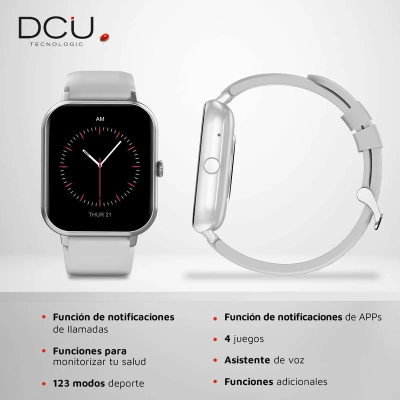 Montre connectée DCU CURVED GLASS PRO 1,83" Gris