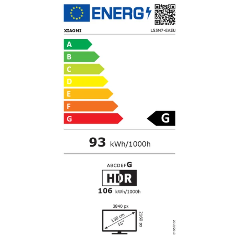 Téléviseur intelligent Xiaomi 55A2 55" 4K ULTRA HD LED WIFI 55" 4K Ultra HD LED