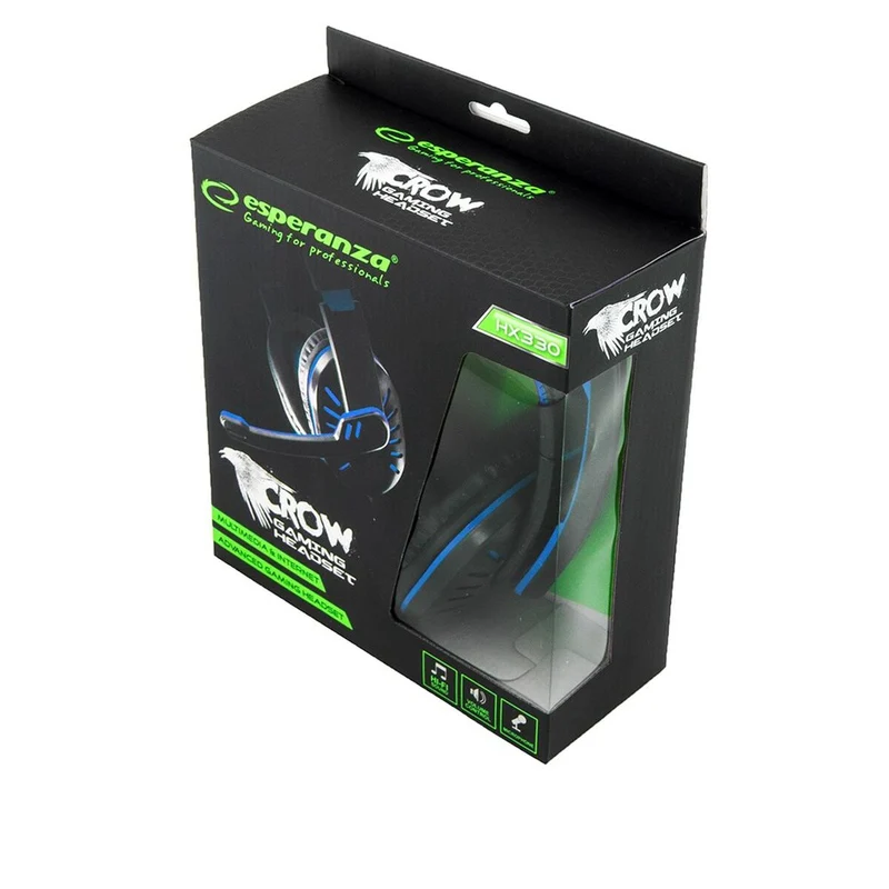 Casque de jeu avec microphone Esperanza EGH330B