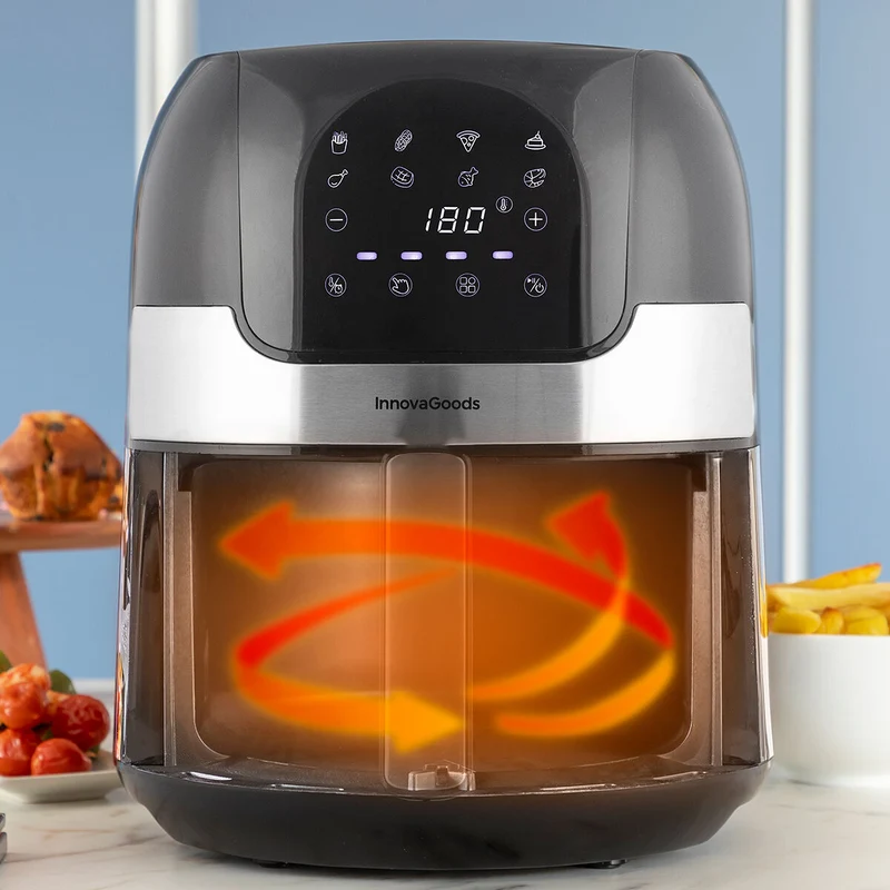 Friteuse à air InnovaGoods Fryinn 3500 Noir 1400 W 3,5 L Acier inoxydable