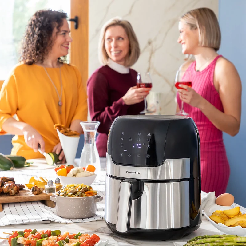 Friteuse à air InnovaGoods Fryinn 3500 Noir 1400 W 3,5 L Acier inoxydable
