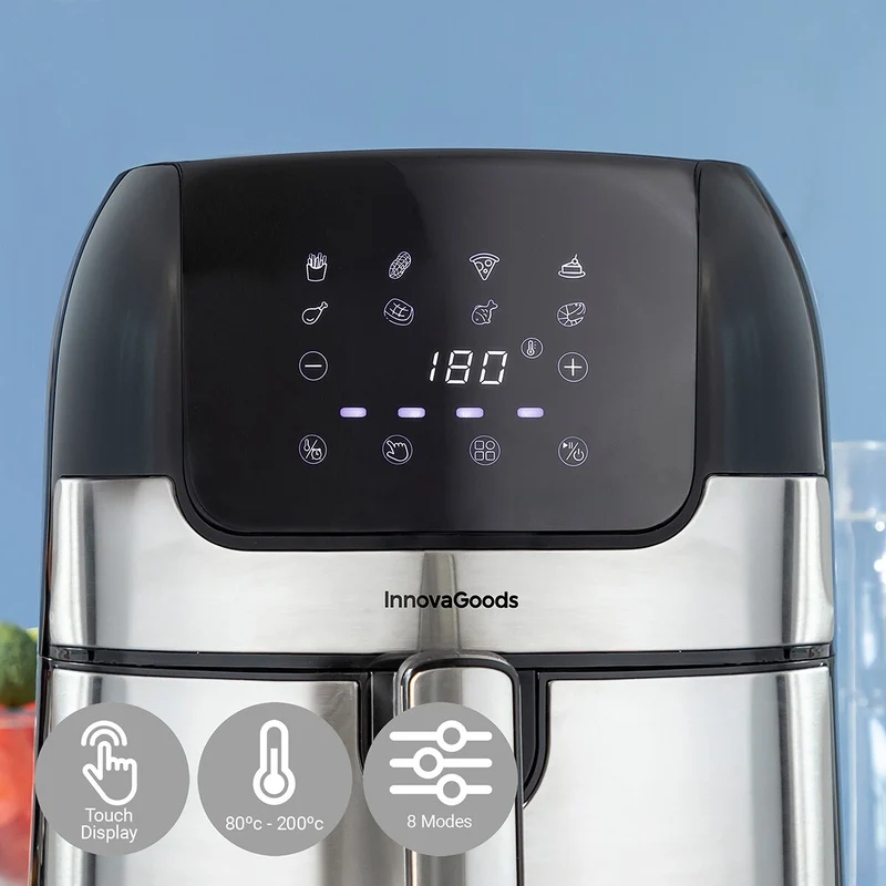 Friteuse à air InnovaGoods Fryinn 3500 Noir 1400 W 3,5 L Acier inoxydable