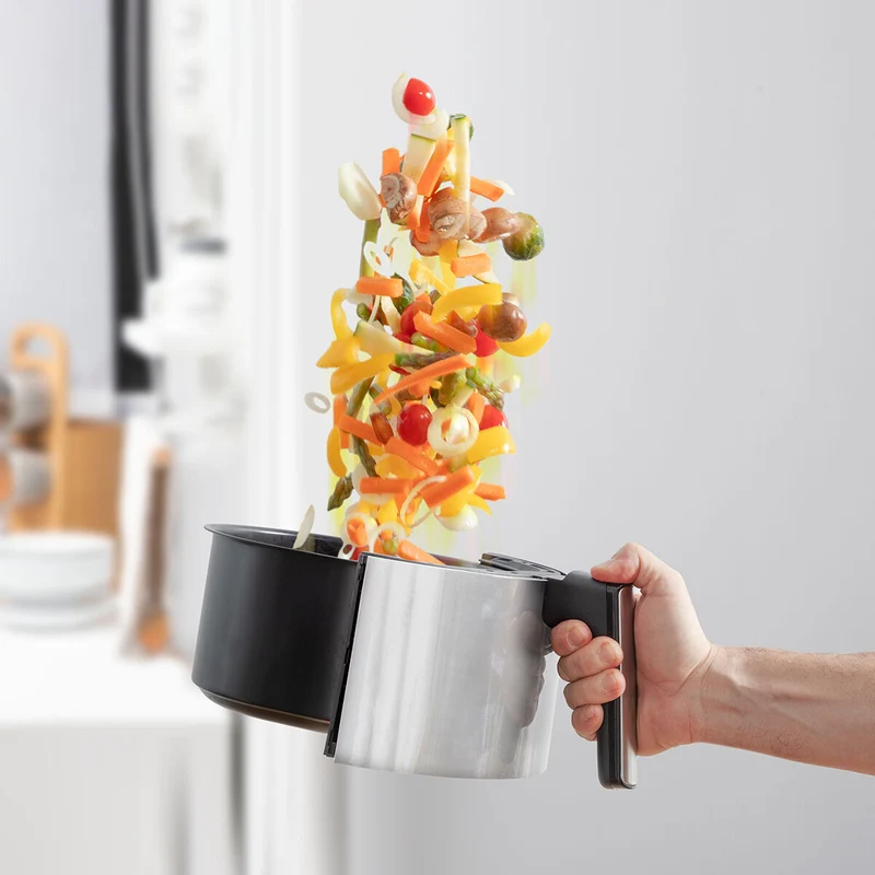Friteuse à air InnovaGoods Fryinn 3500 Noir 1400 W 3,5 L Acier inoxydable