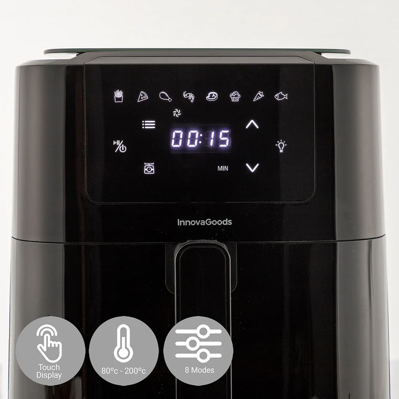 Friteuse à air avec balance InnovaGoods Fryinn Balance 5000 Noir 1500 W 5 L Acier inoxydable