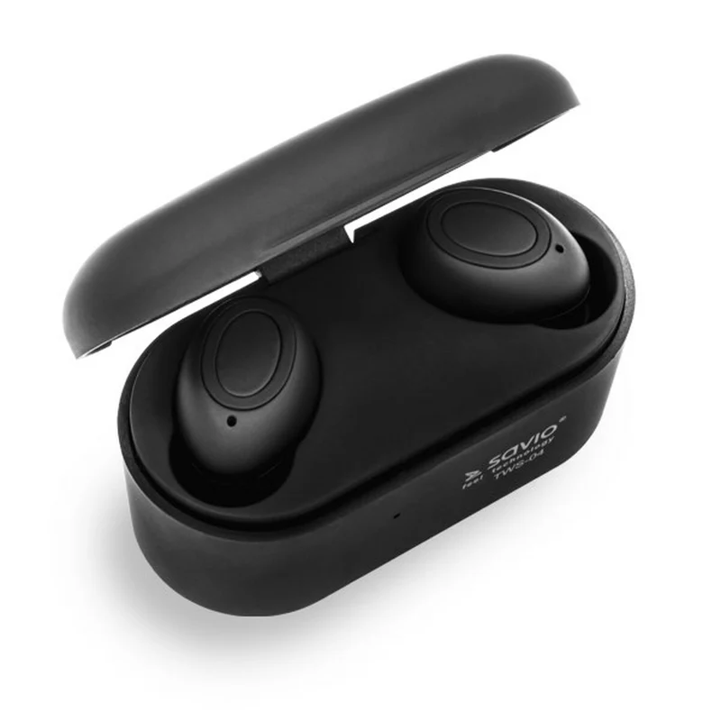 Écouteurs intra-auriculaires Bluetooth Savio TWS-04 Noir Graphite